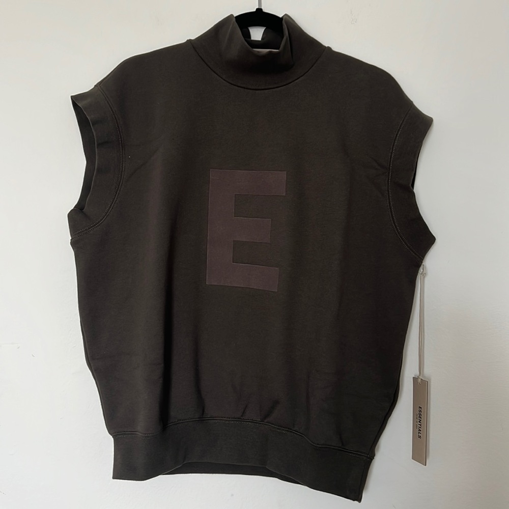 Fear of God Essentials mock neck sweatshirt vest